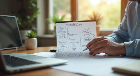 First-time domain seller reviewing a readiness checklist before publishing a domain listing